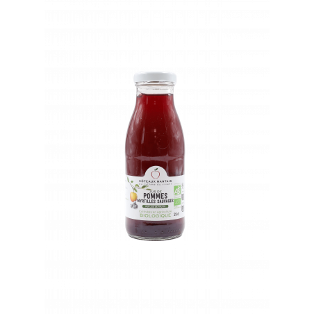 Jus pommes myrtilles Bio 25 cL Côteaux Nantais