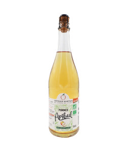 Apibul pommes Bio Demeter - 75 cL des Côteaux nantais, pétillant savoureux à la bulle légère et rafraichissante